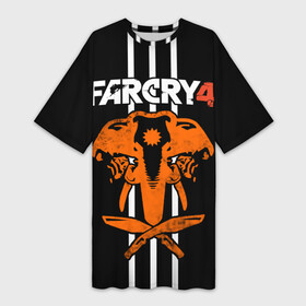Платье-футболка 3D с принтом Far Cry 4 ,  |  | action | far cry 4 | армия | гималаи | гирокоптер | мин | мир | открытый | франшиза | ховеркрафт | шутер