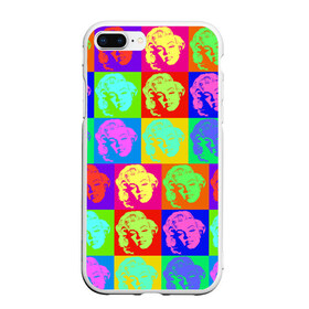 Чехол для iPhone 7Plus/8 Plus матовый с принтом pop-art Marilyn Monroe , Силикон | Область печати: задняя сторона чехла, без боковых панелей | marilyn monroe | pop art | мэрилин монро | поп арт