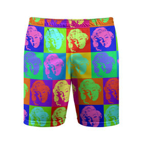 Мужские шорты 3D спортивные с принтом pop-art Marilyn Monroe ,  |  | marilyn monroe | pop art | мэрилин монро | поп арт