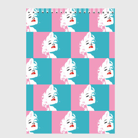 Скетчбук с принтом Marilyn Monroe , 100% бумага
 | 48 листов, плотность листов — 100 г/м2, плотность картонной обложки — 250 г/м2. Листы скреплены сверху удобной пружинной спиралью | marilyn monroe | pop art | мэрилин монро | поп арт
