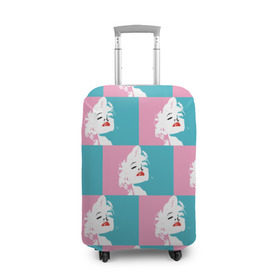Чехол для чемодана 3D с принтом Marilyn Monroe , 86% полиэфир, 14% спандекс | двустороннее нанесение принта, прорези для ручек и колес | marilyn monroe | pop art | мэрилин монро | поп арт