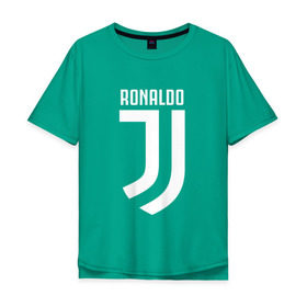 Мужская футболка хлопок Oversize с принтом RONALDO JUVE SPORT , 100% хлопок | свободный крой, круглый ворот, “спинка” длиннее передней части | cr7 | fc | клуб | криштиану роналду | роналдо | фк | ювентус