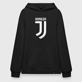 Худи SuperOversize хлопок с принтом RONALDO JUVE SPORT , 70% хлопок, 30% полиэстер, мягкий начес внутри | карман-кенгуру, эластичная резинка на манжетах и по нижней кромке, двухслойный капюшон
 | cr7 | fc | клуб | криштиану роналду | роналдо | фк | ювентус