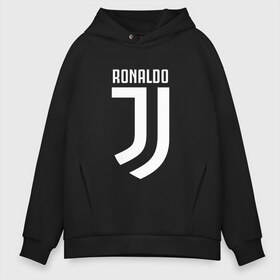 Мужское худи Oversize хлопок с принтом RONALDO JUVE SPORT , френч-терри — 70% хлопок, 30% полиэстер. Мягкий теплый начес внутри —100% хлопок | боковые карманы, эластичные манжеты и нижняя кромка, капюшон на магнитной кнопке | cr7 | fc | клуб | криштиану роналду | роналдо | фк | ювентус