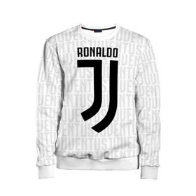 Детский свитшот 3D с принтом RONALDO JUVE SPORT , 100% полиэстер | свободная посадка, прямой крой, мягкая тканевая резинка на рукавах и понизу свитшота | 