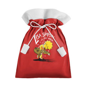 Подарочный 3D мешок с принтом Лиза Симпсон , 100% полиэстер | Размер: 29*39 см | homer | lisa | simpson | simpsons | барт | гомер | лиза | мульт | мультик | мультфильм | симпсон | симпсоны