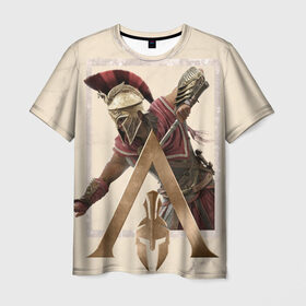 Мужская футболка 3D с принтом Odyssey , 100% полиэфир | прямой крой, круглый вырез горловины, длина до линии бедер | игры | спартанец
