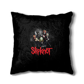 Подушка 3D с принтом Slipknot , наволочка – 100% полиэстер, наполнитель – холлофайбер (легкий наполнитель, не вызывает аллергию). | состоит из подушки и наволочки. Наволочка на молнии, легко снимается для стирки | slipknot | грув | джей вайнберг | кори тейлор | крис фен | крэйг джонс | метал | мик томсон | музыка | ню | петля | рок | сид уилсон | скользящий узел | слайпкнот | слипкнот | слипнот | удавка