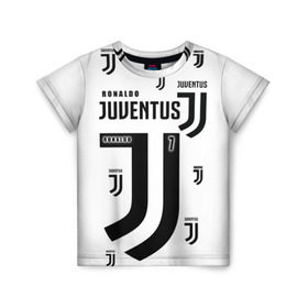 Детская футболка 3D с принтом Exclusive form Ronaldo , 100% гипоаллергенный полиэфир | прямой крой, круглый вырез горловины, длина до линии бедер, чуть спущенное плечо, ткань немного тянется | 7 | cristiano | jeep | juventus | ronaldo | италия | криштиану | роналду | футбол | ювентус