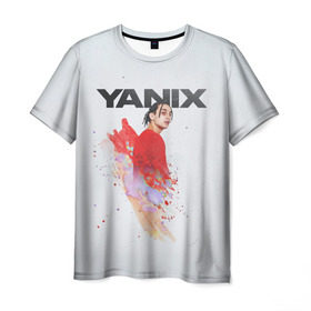 Мужская футболка 3D с принтом Yanix , 100% полиэфир | прямой крой, круглый вырез горловины, длина до линии бедер | 