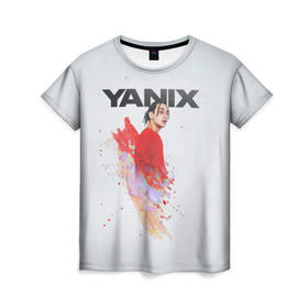 Женская футболка 3D с принтом Yanix , 100% полиэфир ( синтетическое хлопкоподобное полотно) | прямой крой, круглый вырез горловины, длина до линии бедер | 