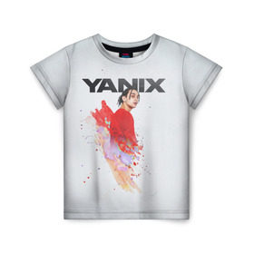 Детская футболка 3D с принтом Yanix , 100% гипоаллергенный полиэфир | прямой крой, круглый вырез горловины, длина до линии бедер, чуть спущенное плечо, ткань немного тянется | 