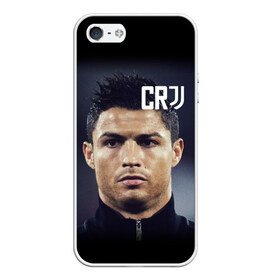 Чехол для iPhone 5/5S матовый с принтом RONALDO JUVE SPORT , Силикон | Область печати: задняя сторона чехла, без боковых панелей | cr7 | fc | клуб | криштиану роналду | роналдо | фк | форма | ювентус