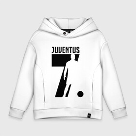 Детское худи Oversize хлопок с принтом RONALDO JUVE SPORT , френч-терри — 70% хлопок, 30% полиэстер. Мягкий теплый начес внутри —100% хлопок | боковые карманы, эластичные манжеты и нижняя кромка, капюшон на магнитной кнопке | Тематика изображения на принте: cr7 | fc | клуб | криштиану роналду | роналдо | фк | форма | ювентус