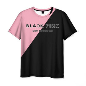 Мужская футболка 3D с принтом DDU-DU DDU-DU BlackPink , 100% полиэфир | прямой крой, круглый вырез горловины, длина до линии бедер | blackpink | ddu du ddu du | k pop | блекпинк | дду ду дду ду | дженни | джису | лисы | розэ
