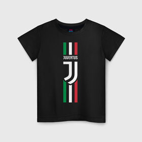 Детская футболка хлопок с принтом Juventus Italy , 100% хлопок | круглый вырез горловины, полуприлегающий силуэт, длина до линии бедер | cristiano | juve | италия | криштиану | роналдо | роналду | юве | ювентус