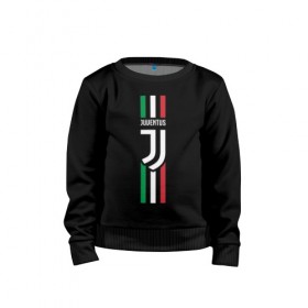Детский свитшот хлопок с принтом Juventus Italy , 100% хлопок | круглый вырез горловины, эластичные манжеты, пояс и воротник | cristiano | juve | италия | криштиану | роналдо | роналду | юве | ювентус