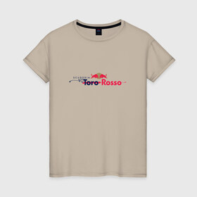 Женская футболка хлопок с принтом str , 100% хлопок | прямой крой, круглый вырез горловины, длина до линии бедер, слегка спущенное плечо | f 1 | formula 1 | str | toro rosso | ф 1 | формула 1
