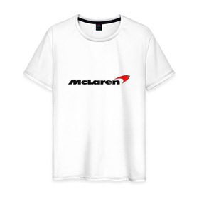 Мужская футболка хлопок с принтом mclaren , 100% хлопок | прямой крой, круглый вырез горловины, длина до линии бедер, слегка спущенное плечо. | f 1 | formula 1 | mclaren | ф 1 | формула 1