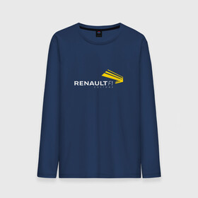 Мужской лонгслив хлопок с принтом renault , 100% хлопок |  | f 1 | formula 1 | ф 1 | формула 1