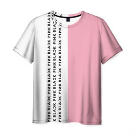 Мужская футболка 3D с принтом BlackPink , 100% полиэфир | прямой крой, круглый вырез горловины, длина до линии бедер | blackpink | ddu du ddu du | k pop | блекпинк | дду ду дду ду | дженни | джису | лисы | розэ