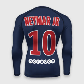 Мужской рашгард 3D с принтом Неймар ПСЖ 18 19 ,  |  | Тематика изображения на принте: neymar | neymar jr | neymar psg | неймар | неймар псж | псж | футбол