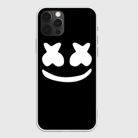 Чехол для iPhone 12 Pro Max с принтом Marshmello black , Силикон |  | dj | dj marshmello | marshmello | клуб | клубная музыка | музыка