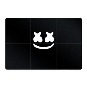 Магнитный плакат 3Х2 с принтом Marshmello black , Полимерный материал с магнитным слоем | 6 деталей размером 9*9 см | Тематика изображения на принте: dj | dj marshmello | marshmello | клуб | клубная музыка | музыка