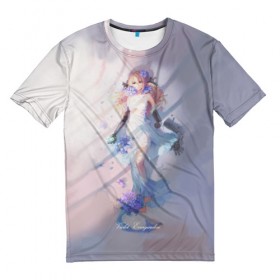Мужская футболка 3D с принтом Violet Evergarden _7 , 100% полиэфир | прямой крой, круглый вырез горловины, длина до линии бедер | violet evergarden | вайолет эвергарден