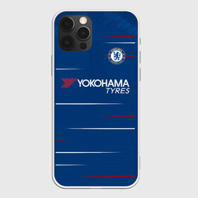 Чехол для iPhone 12 Pro Max с принтом Chelsea home 18-19 , Силикон |  | apl | champions | chelsea | home | league | англия | домашняя | лига | челси | чемпионов