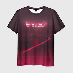 Мужская футболка 3D с принтом Digital wind , 100% полиэфир | прямой крой, круглый вырез горловины, длина до линии бедер | rickey f | рики ф | рики эф