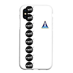 Чехол для iPhone XS Max матовый с принтом NASA , Силикон | Область печати: задняя сторона чехла, без боковых панелей | shuttle | space | аполлон | галактика | джемини | космонав | космос | наса | скайлэб | сша | шаттл nasa