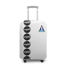 Чехол для чемодана 3D с принтом NASA , 86% полиэфир, 14% спандекс | двустороннее нанесение принта, прорези для ручек и колес | shuttle | space | аполлон | галактика | джемини | космонав | космос | наса | скайлэб | сша | шаттл nasa