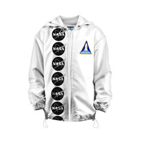 Детская куртка 3D с принтом NASA , 100% полиэстер | застежка — молния, подол и капюшон оформлены резинкой с фиксаторами, по бокам — два кармана без застежек, один потайной карман на груди, плотность верхнего слоя — 90 г/м2; плотность флисового подклада — 260 г/м2 | Тематика изображения на принте: shuttle | space | аполлон | галактика | джемини | космонав | космос | наса | скайлэб | сша | шаттл nasa