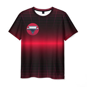Мужская футболка 3D с принтом Rickey F Digital RED , 100% полиэфир | прямой крой, круглый вырез горловины, длина до линии бедер | rickey f | рики ф | рики эф