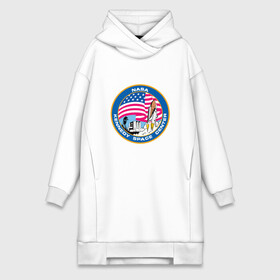 Платье-худи хлопок с принтом NASA Kennedy Space Center ,  |  | administration | aeronautics | brand | logo | nasa | national | oldschool | space | usa | исследование | космос | лого | наса | национальное | олдскул | сша | управление