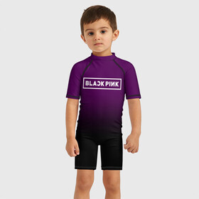 Детский купальный костюм 3D с принтом BlackPink , Полиэстер 85%, Спандекс 15% | застежка на молнии на спине | blackpink