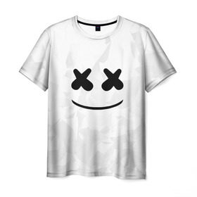Мужская футболка 3D с принтом MARSHMELLO , 100% полиэфир | прямой крой, круглый вырез горловины, длина до линии бедер | dj | marshmello | usa | америка | клубная музыка | маршмелло | музыка | музыкант
