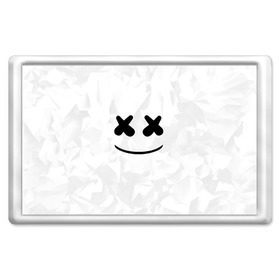 Магнит 45*70 с принтом MARSHMELLO , Пластик | Размер: 78*52 мм; Размер печати: 70*45 | dj | marshmello | usa | америка | клубная музыка | маршмелло | музыка | музыкант