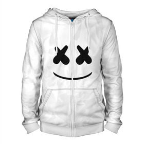 Мужская толстовка 3D на молнии с принтом MARSHMELLO , 100% полиэстер | длина до линии бедра, манжеты и пояс оформлены мягкой тканевой резинкой, двухслойный капюшон со шнурком для регулировки, спереди молния, по бокам два кармана | dj | marshmello | usa | америка | клубная музыка | маршмелло | музыка | музыкант