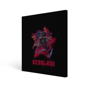 Холст квадратный с принтом Scarlxrd , 100% ПВХ |  | scarlord | scarlxrd | scxrlord | лорд | рэппер | скар | скарлорд