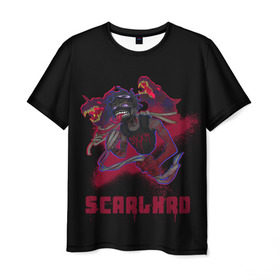 Мужская футболка 3D с принтом Scarlxrd , 100% полиэфир | прямой крой, круглый вырез горловины, длина до линии бедер | Тематика изображения на принте: scarlord | scarlxrd | scxrlord | лорд | рэппер | скар | скарлорд