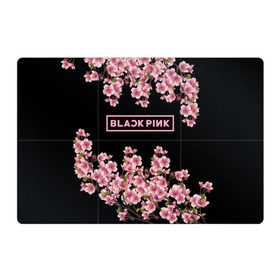 Магнитный плакат 3Х2 с принтом BlackPink sakura , Полимерный материал с магнитным слоем | 6 деталей размером 9*9 см | Тематика изображения на принте: black  pink | blackpink | jennie | jisoo | k pop | lalisa | sakura | группа | к поп | корейская группа | розовый | сакура | черный