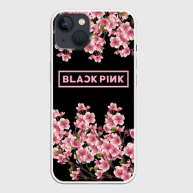 Чехол для iPhone 13 с принтом BlackPink sakura ,  |  | black  pink | blackpink | jennie | jisoo | k pop | lalisa | sakura | группа | к поп | корейская группа | розовый | сакура | черный