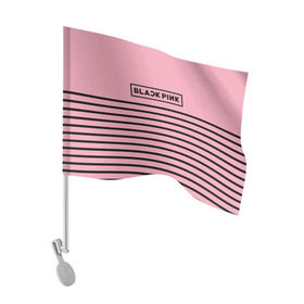 Флаг для автомобиля с принтом BlackPink , 100% полиэстер | Размер: 30*21 см | blackpink