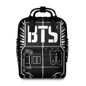 Женский рюкзак 3D с принтом BTS ARMY , 100% полиэстер | лямки с регулируемой длиной, сверху ручки, чтобы рюкзак нести как сумку. Основное отделение закрывается на молнию, как и внешний карман. Внутри два дополнительных кармана, один из которых закрывается на молнию. По бокам два дополнительных кармашка, куда поместится маленькая бутылочка
 | bts | j hope | jimin | jin | jungkook | k pop | rap monster | rapmon | suga | v | бтс | группа | корея