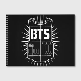 Альбом для рисования с принтом BTS ARMY , 100% бумага
 | матовая бумага, плотность 200 мг. | bts | j hope | jimin | jin | jungkook | k pop | rap monster | rapmon | suga | v | бтс | группа | корея