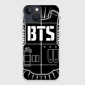 Чехол для iPhone 13 mini с принтом BTS ARMY ,  |  | bts | j hope | jimin | jin | jungkook | k pop | rap monster | rapmon | suga | v | бтс | группа | корея