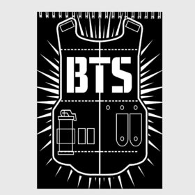 Скетчбук с принтом BTS ARMY , 100% бумага
 | 48 листов, плотность листов — 100 г/м2, плотность картонной обложки — 250 г/м2. Листы скреплены сверху удобной пружинной спиралью | bts | j hope | jimin | jin | jungkook | k pop | rap monster | rapmon | suga | v | бтс | группа | корея