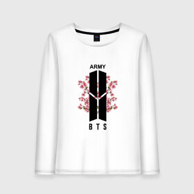 Женский лонгслив хлопок с принтом BTS ARMY , 100% хлопок |  | bts | bts army | j hope | jimin | jin | jungkook | k pop | rap monster | rapmon | suga | v | бтс | группа | корея